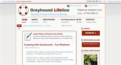 Desktop Screenshot of greyhoundlifeline.co.uk